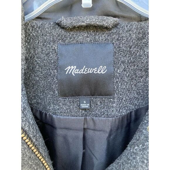 New Madewell Vancouver Wool Blend Parka Coat Small - Picture 2 of 4